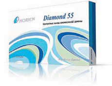 линзы ежемесячной замены Diamond 55 с влагосодержанием 55%