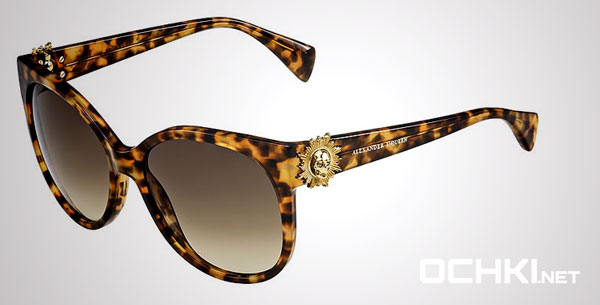 Новые очки Alexander McQueen – сочетание сложных технологий с драгоценными материалами 2