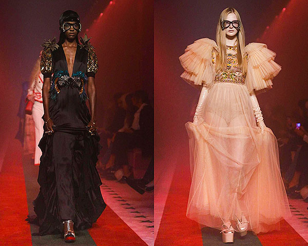 Gucci открыла миланскую Неделю моды показом экстравагантных нарядов и очков 1