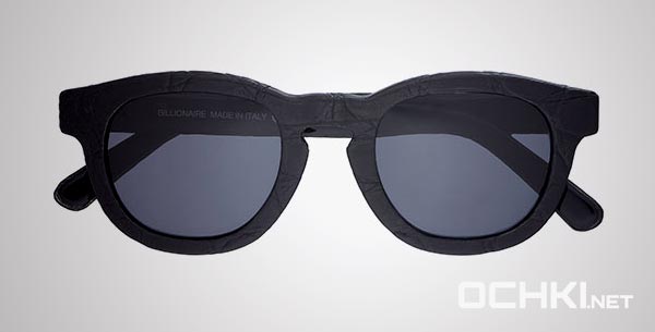 Марка Billionaire представила очки, декорированные крокодиловой кожей 3