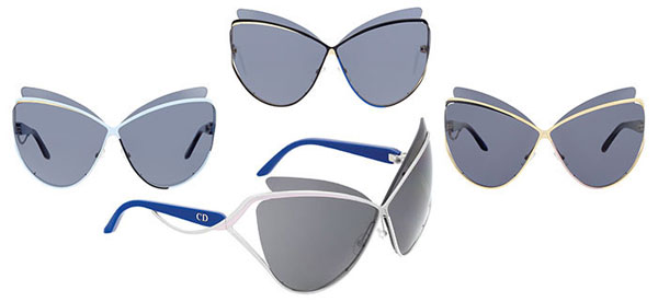 Новые солнцезащитные очки Dior - игра с асимметрией и неожиданными расцветками