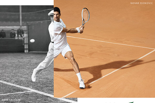Знаменитый теннисист Новак Джокович стал новым лицом бренда Lacoste