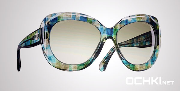Новые очки от Chanel - застывший в пластике твид 3