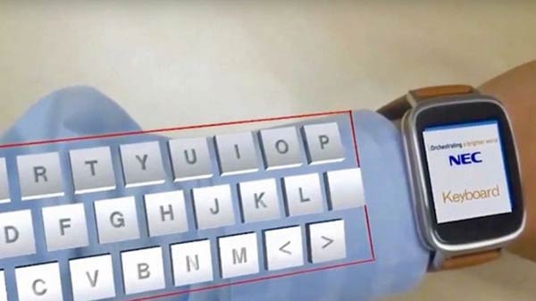 Проекционные очки и «умные» часы создают на руке виртуальную клавиатуру