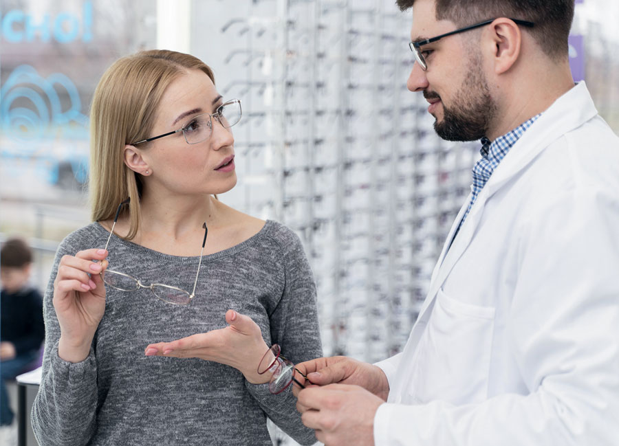 Расскажите  посетителю салона оптики  о линзах Free Form