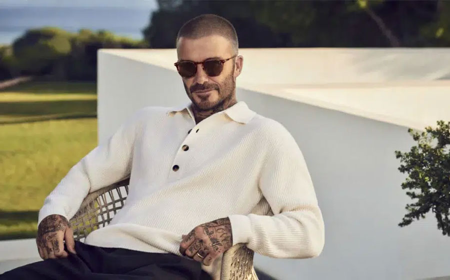 Средиземноморское вдохновение для мужчины в новых очках David Beckham