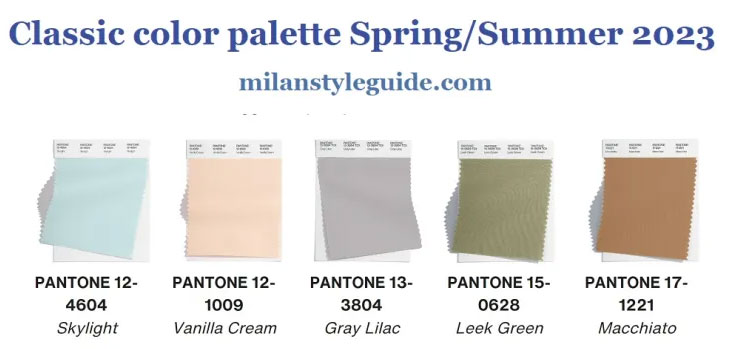 Институт цвета Pantone назвал самые модные цвета сезона весна-лето–2023